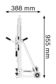 Support GCR 350 pour carotteuse diamant GDB 350 WE